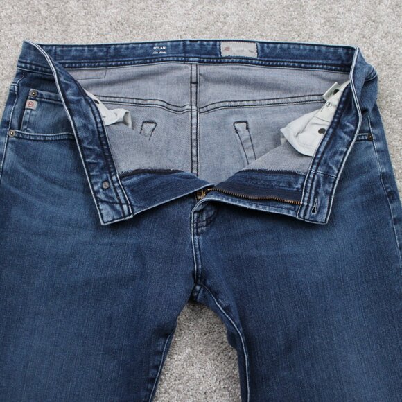 AG Adriano Goldschmied The Dylan Jeans Mens 36x30 Blue Slim Skinny Stretch Denim - Picture 9 of 14